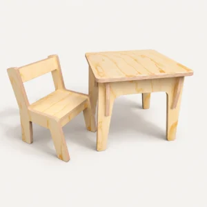 Mesa Infantil de Madera con Silla Montessori – Modelo Coipo