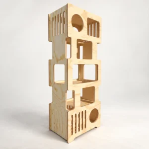 Torre de Madera para Gatos de 5 Niveles
