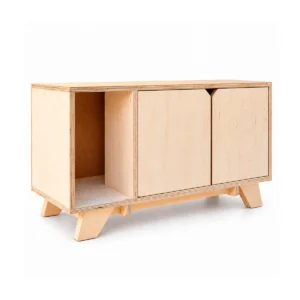 Mueble Arenero Oculto Gatos Madera Clásico